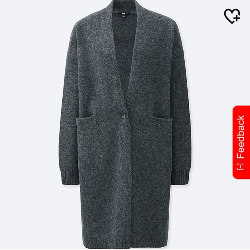 Uniqlo Oversized Wool Melange Coat